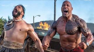 Dwayne Johnson brings down a helicopter