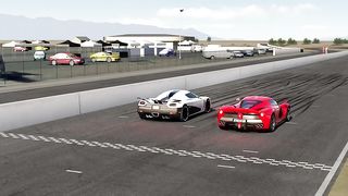 Koenigsegg Agera R 2012 vs Ferrari LaFerrari at Chuckwalla Valley Raceway