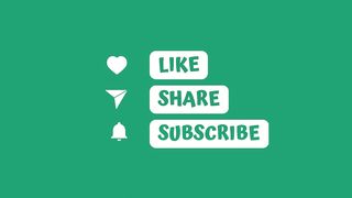 Green Screen Video Like Share and Subscribe