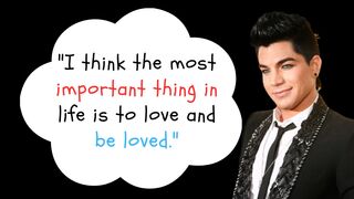ADAM LAMBERT 'ADAM MITCHEL LAMBERT Quotes