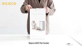 Rojeco 4l Automatic Pet Feeder Cat Food Dispenser Accessories Remote Control Smart Wifi Auto Feeder For Cats Dogs Pet Dry Food - Cat Automatic Feeders