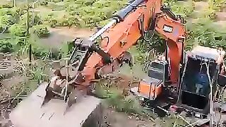 Finding valuable antique treasures using an excavator#9947Asim#