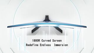 KOORUI 27 Inch Computer Monitor, QHD 2560P Gaming Monitor 144Hz(1ms, 1800R Curved VA Panel,