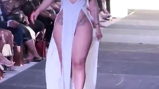 Model walking for hot miami styles #shorts #models #runwaywalk #runway #fashion