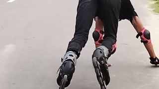 Skating at road finally succeeded