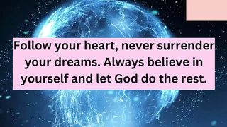 Let God help you
