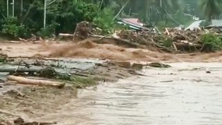Watch urgently! 12 minutes ago!  Terrible flood!  270,000 people evacuated in the Malaysian state of Johor!  Video 2023