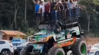 Truck experience in outdoor pool