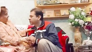 Imran Riaz Khan with Arshad shareef mother