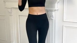 OQQ Yoga Outfits for Women 2 Piece Seamless Ribbed Workout High Waist Leggings with Crop Top Exercise Set