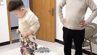 Son and father funny video