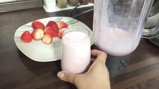 Strawberry shake very delicious