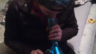 A Man Da smoking weed boo yeah!