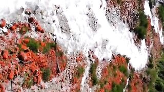 Beautiful landscape aerial shot