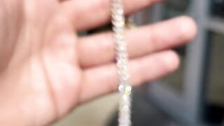 Real Diamond & Solid Gold Cuban Link Bracelet by Ijaz Jewelers