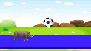 Elephant crossing the ball #kids #elephant #crossing #ball