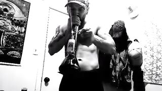 My hubby smoking weed ::P