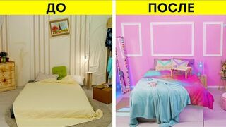 КРУТЫЕ ЛАЙФХАКИ ДЛЯ ОРГАНИЗАЦИИ ПРОСТРАНСТВА И ДЕКОРА | Идеи для спальни || HD