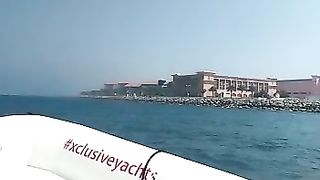 Boat riding in UAE
