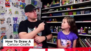 How to draw a cartoon giraffe ????