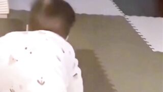 Baby crawling