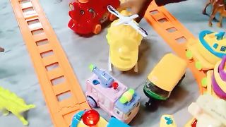 Gadi wala cartoon and Toy |helicopter ka video | Train jcb toy video  tractor, autorickshaw