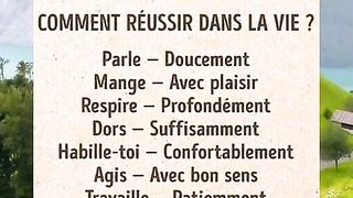 Comment réussir dans la vie