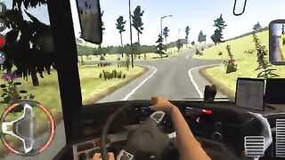 Long Mercedes Benz Bus Driving In SM Gaming