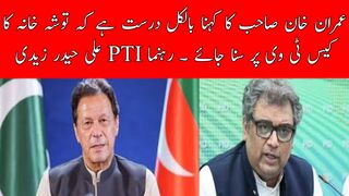 Imran Khan is right on Tosha khana case says Ali Zaidi