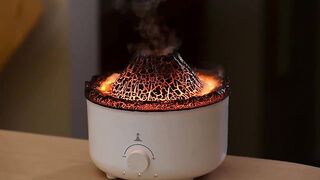 360 Ml Flame Air Humidifier Jellyfish Electric Aroma Diffuser Lava Volcano