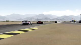Ferrari 412T1B 1994 Jean Alesi vs Koenigsegg Jesko 2020 at Chuckwalla Valley Raceway
