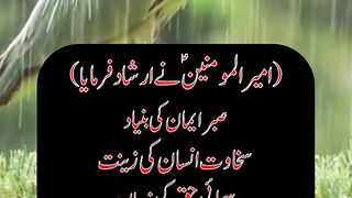 Urdu Aqwal | Sabar eman ki buniyad | Quotes of Masumeen