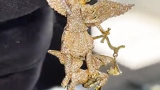 Real Gold & Diamond Saint Michael Pendant