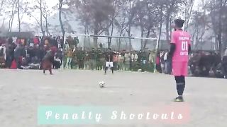 Penalty shoots football