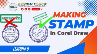 Making Stamp in Corel Draw | Lesson 9 | Part 1 | Graphics Designing