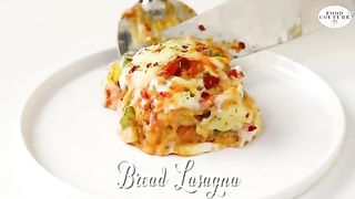 Easy Bread Lasagna Without oven ♥️♥️♥️