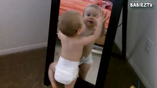 Funny Baby Sees Mirror For The First Time Compilation 2015 [NEW HD EDITION]
