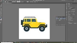 Simple Jeep moving in Adobe After Effects CC 2019