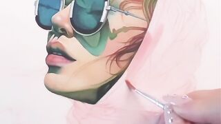 Painting with watercolor
