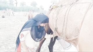Young Girl Drinking Healthy Camel Milk#shorts