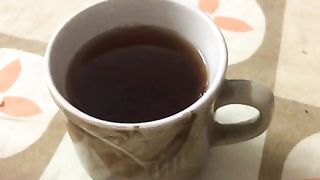 Drinking black Coffee