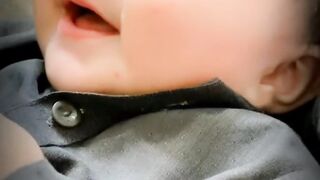 Cute baby smile and laugh