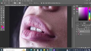 lips retouch photoshop