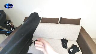 Look soon!! Prank over a cat - a big mask. Video 2023