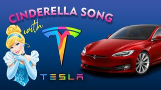 TESLA With Cinderella | TESLA AUTO CAR | Cinderella Song With TESLA