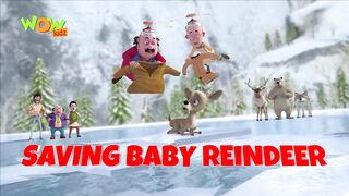 new episode 7 motu patlu saving baby reindeer funny cartoon#digtalstudio