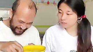 Husband and Wife Food Eating Compition