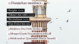 Amalan malam Nisfu Saban