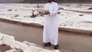 playing with ice