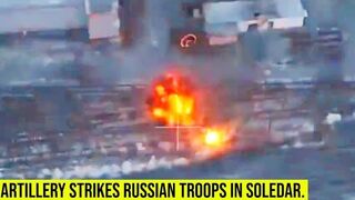 The 45th Artillery Brigade strikes at the Wagner PMC in Soledar